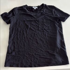 James pearse women’s size 0 linen black t shirt